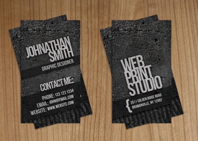 Elegant Grunge Business Card by Raincutter