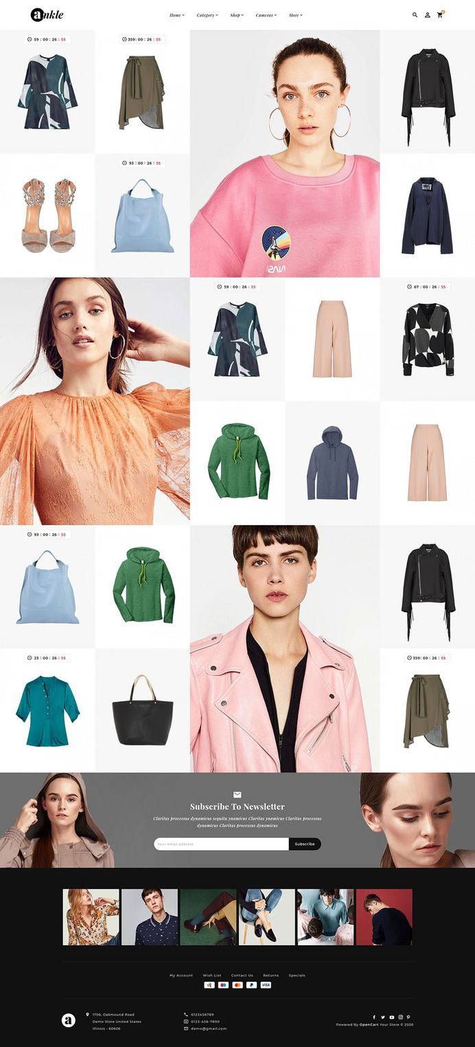 ankle - Boutique OpenCart Multi-Purpose Responsive Theme | TemplateTrip