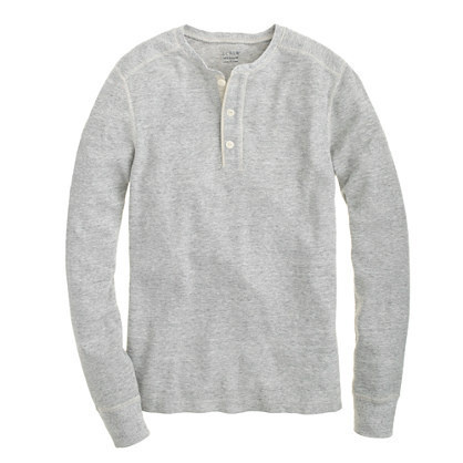 Slim thermal henley #henley