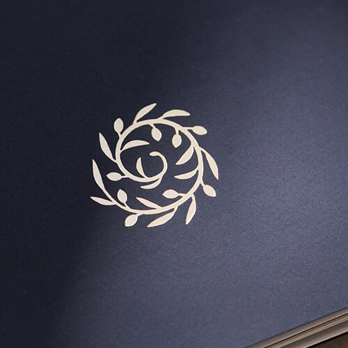#foil #hot stamp #gold #brochure #cover