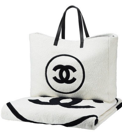 Toalla #channel #white #black #and