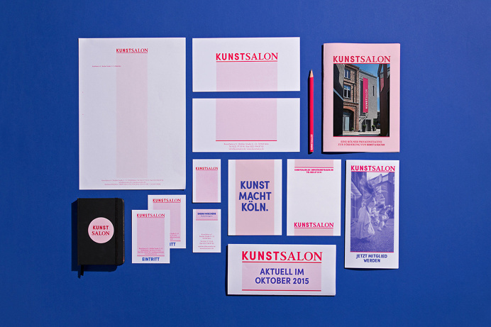 Brand Identity for KunstSalon Köln by Formdusche "KunstSalon is a private initiative to promote arts and culture. The uniqueness of KS is
