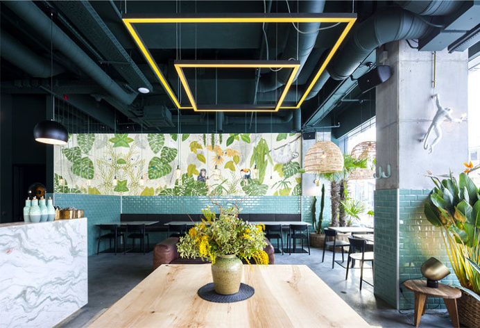 Bogdan Ciocodeica Create Fresh Decor for Kane Restaurant - InteriorZine