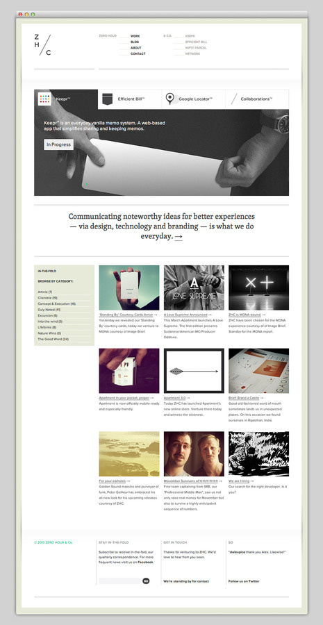 Zero Hour #site #design #website #grid #layout #web