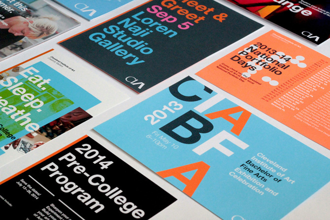Stationery for Cleveland Institute of Art #helvetica