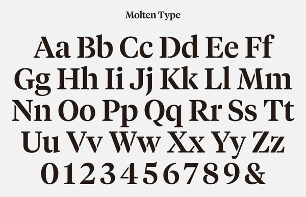 Typeface designed by Hey for glassware maker Jeremy Maxwell Wintrebert #stencil #hey #alphabet #typeface