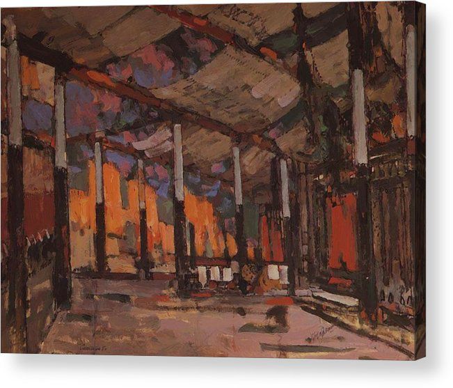 Military Acrylic Print featuring the painting Military Tent Mato 1909 by Korovin Konstantin