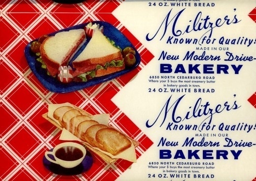 US Bread Wrappers of the 40s and 50s | HOW TO BE A RETRONAUT #packaging