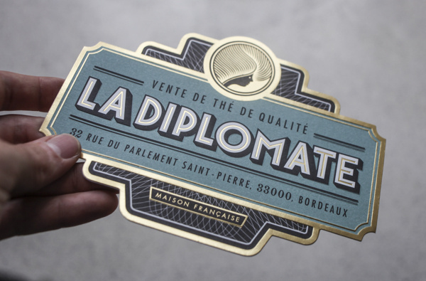 La Diplomate on Behance #seal #type