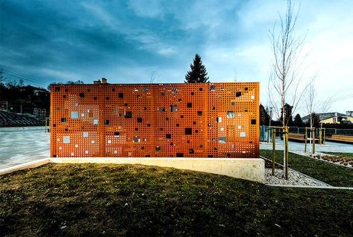 Public Space in Gora Pulawska - #outdoor, #architecture, #house, #landscaping, outdoor, architecture