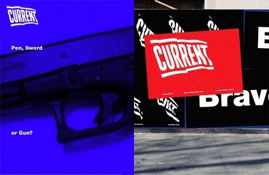 Current Lets its Bold Flag Fly - Brand New #logo #brand #advertsing #typography