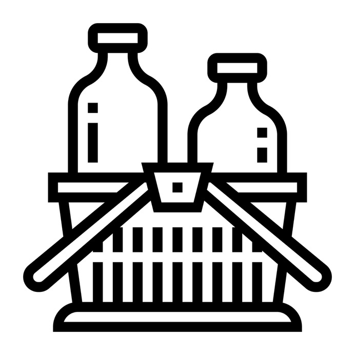 See more icon inspiration related to basket, picnic, food, food and restaurant, Tools and utensils, picnic basket, camping and bottles on Flaticon.