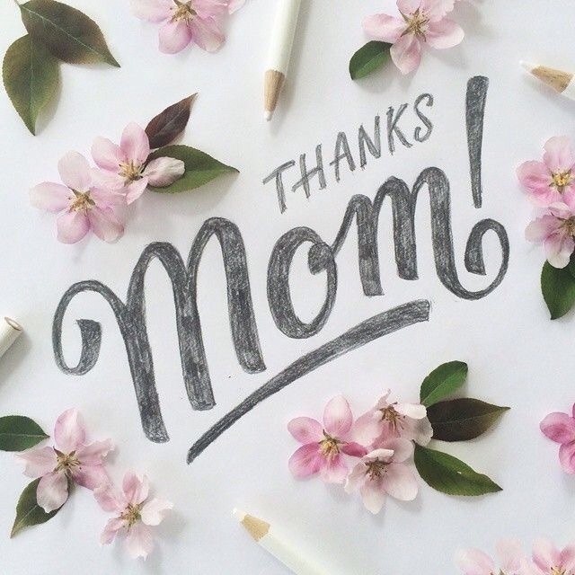 Thanks mom ❤️ Hand Lettering by Joseph Alessio