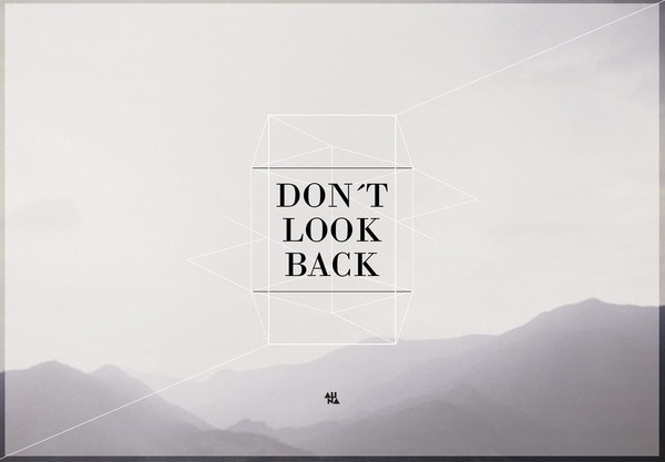 ALiNA – Random Graphics – Don´t look back, go ahead #type #image