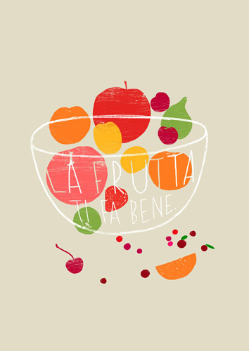 La frutta Art Print by Ana Zaja Petrak Easyart.com #inspiration #words #quote #print #design #art #poster #artprint