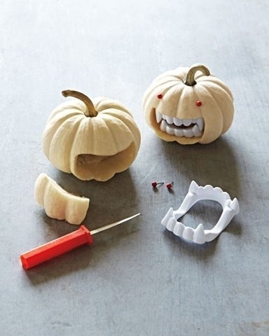 FFFFOUND! #teeth #fake #pumpkins #halloween