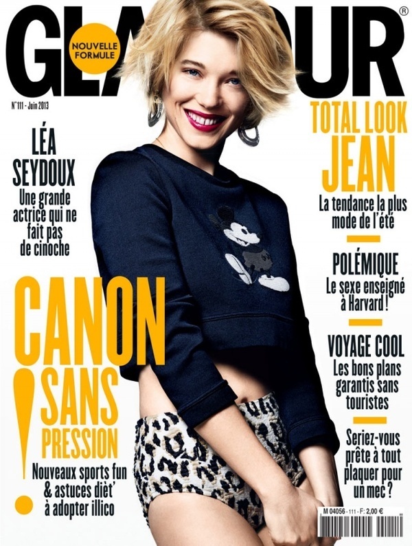 French actress Lea Seydoux photographed by Jason Kim and styled by Sebastien Cambos for the June 2013 edition of Glamour France. #fashion #photography #inspiration
