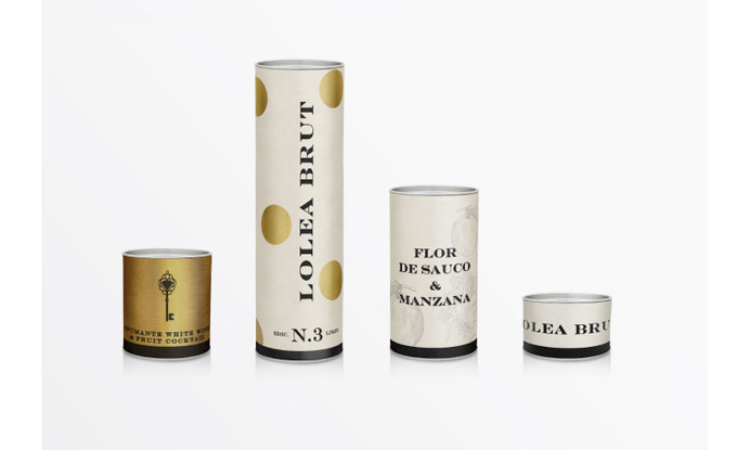 #packaging #identity #Lolea #sangria #gold #white #polkadot