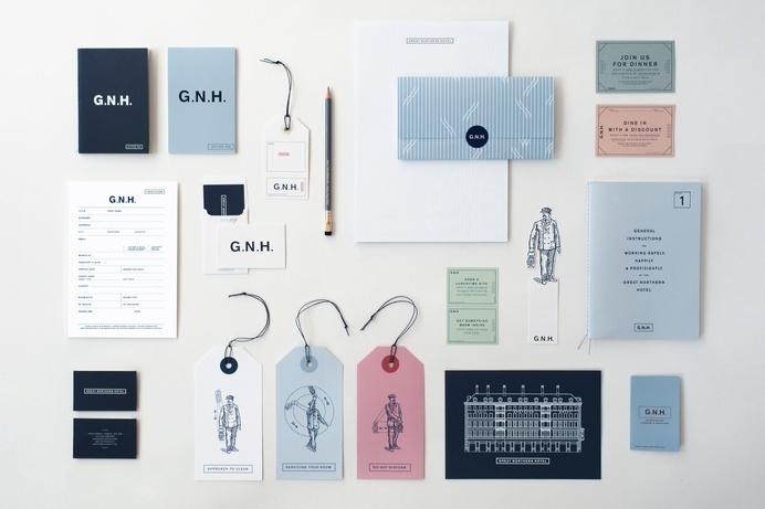 Great Northern Hotel collateral, Here Design