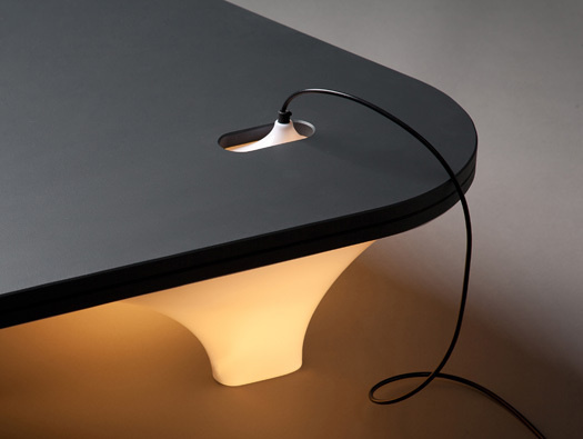 Static Plastic Table by Han Koning #lamp #table #light