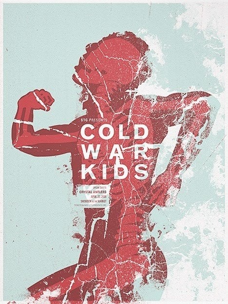 Flyer Goodness: Beautiful Gig Posters by Brooklyn Artist Andrio Abero #fractured #poster #grunge