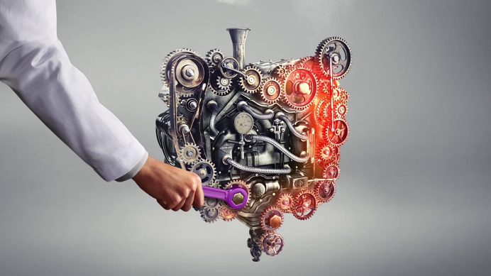 #CGI #illustration #postproduction #photography #gut #machine #hand