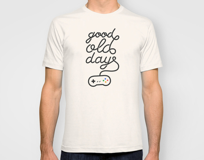 Good old days - t-shirt #t-shirt #videogame #typography