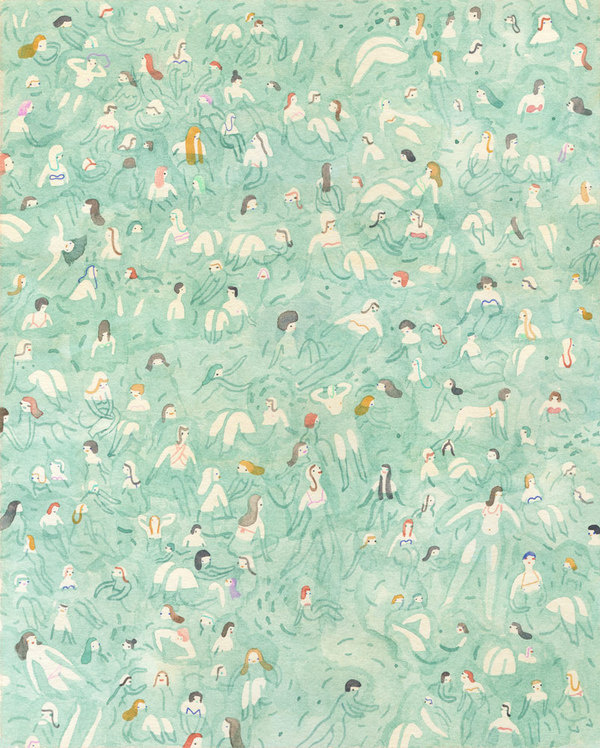 beachswimmers web #illustration