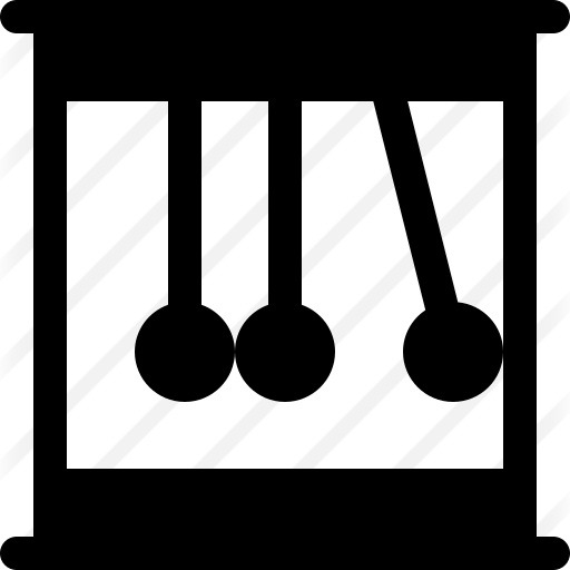 See more icon inspiration related to newtons cradle, momentum, newton, physics, education and energy on Flaticon.