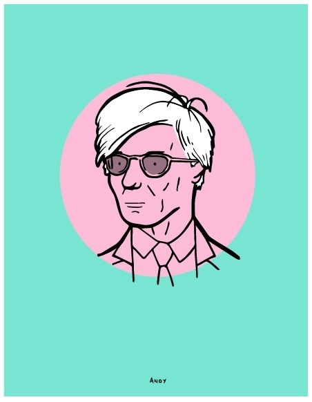 Andy Warhol #andy #warhol #illustration #portrait #artist