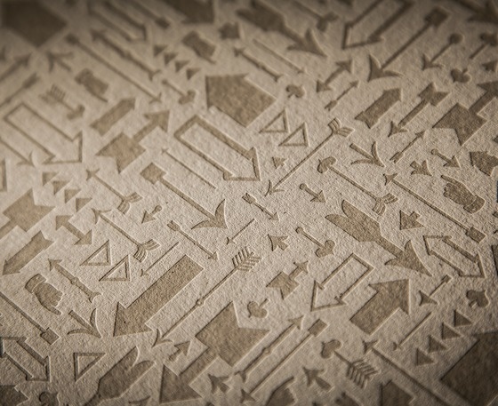 Image of Arrows Letterpress Print #print #forward #letterpress #arrows #it #saa #poster #paperreka #eames