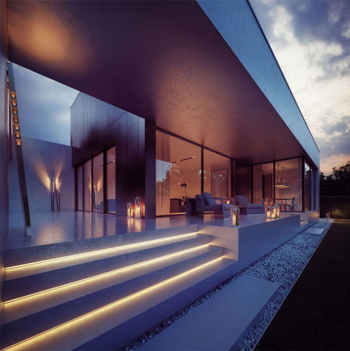 Wooden Cube House
