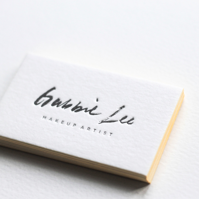 Business Card, stationary, letterpress, minimal, clean