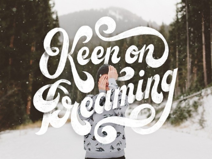 Keep On Dreaming #type #lettering #hand #typography