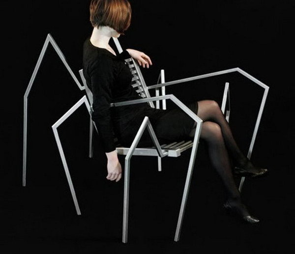 spider shape chair design idea #chair #spider