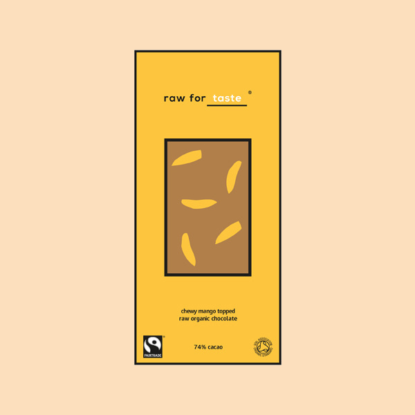 raw for taste #branding #color #chocolate #minimal #colour