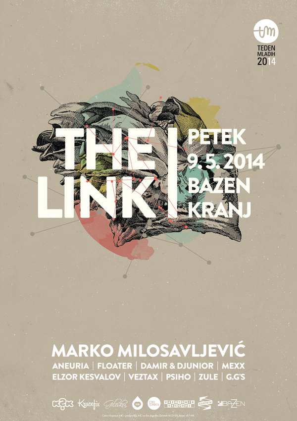 The Link poster. #link #design #the #poster #music #electronic
