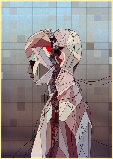 Various work 08 on the Behance Network #futurism #retro #brain #wired