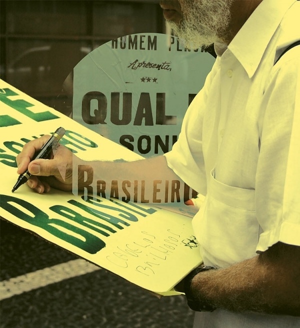 Homem Placa - flpr #classic #letterpress