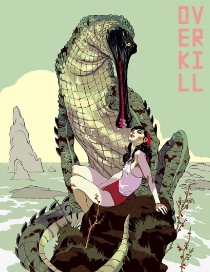 The Fox Is Black #hanuka #overkill #tomer #aligator #illustration