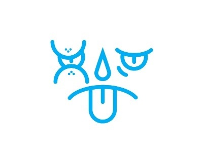 Hit in the face. #icon #illustration #design #vector
