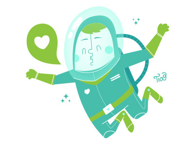 Astronaut #astronaut #design #space #illustration #character