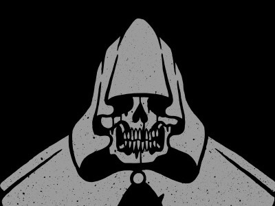 Dribbble - cloaked. by Craig Robson #illustration #vector #reaper