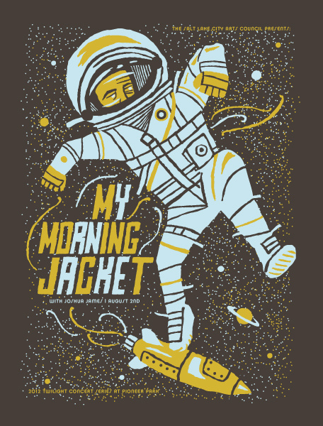 MY MORNING JACKET with Joshua James 2012 Twilight Concert Series Poster
