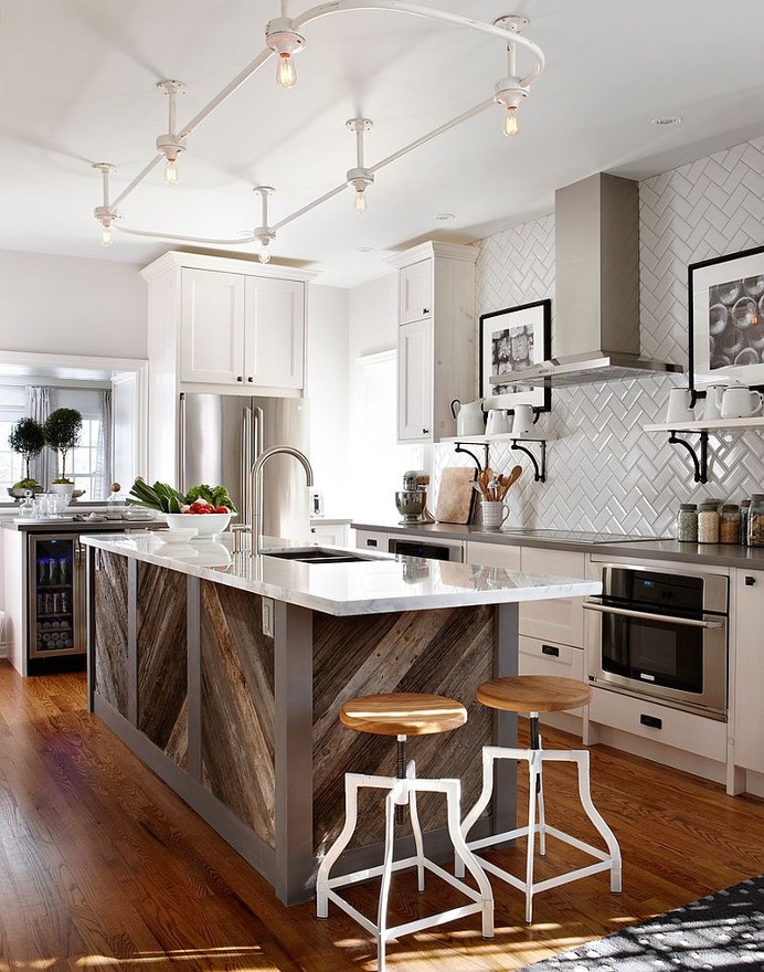 #herringbone #tile #kitchen