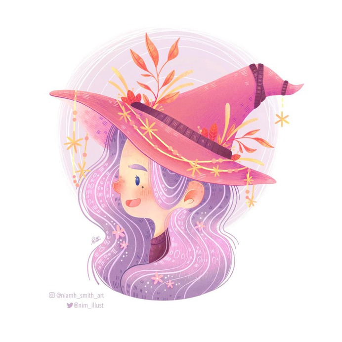 Purple Witch by NiamhSmithArt