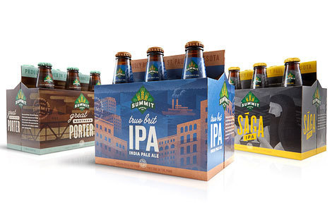Summit Brewing Six Packs #packaging #beer
