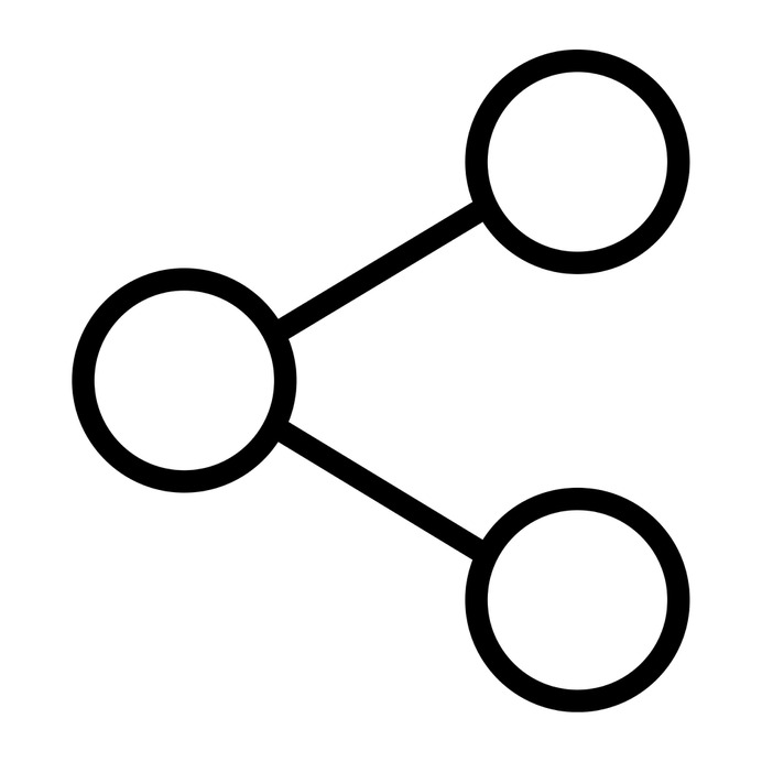 See more icon inspiration related to share, connector, social media, multimedia, social network, interface, shapes and circles on Flaticon.