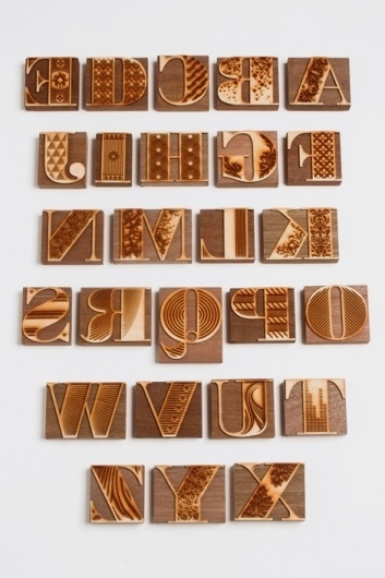 grain edit · Jonny Holmes / Bodoni #bodoni #letterpress #block #wood #typography