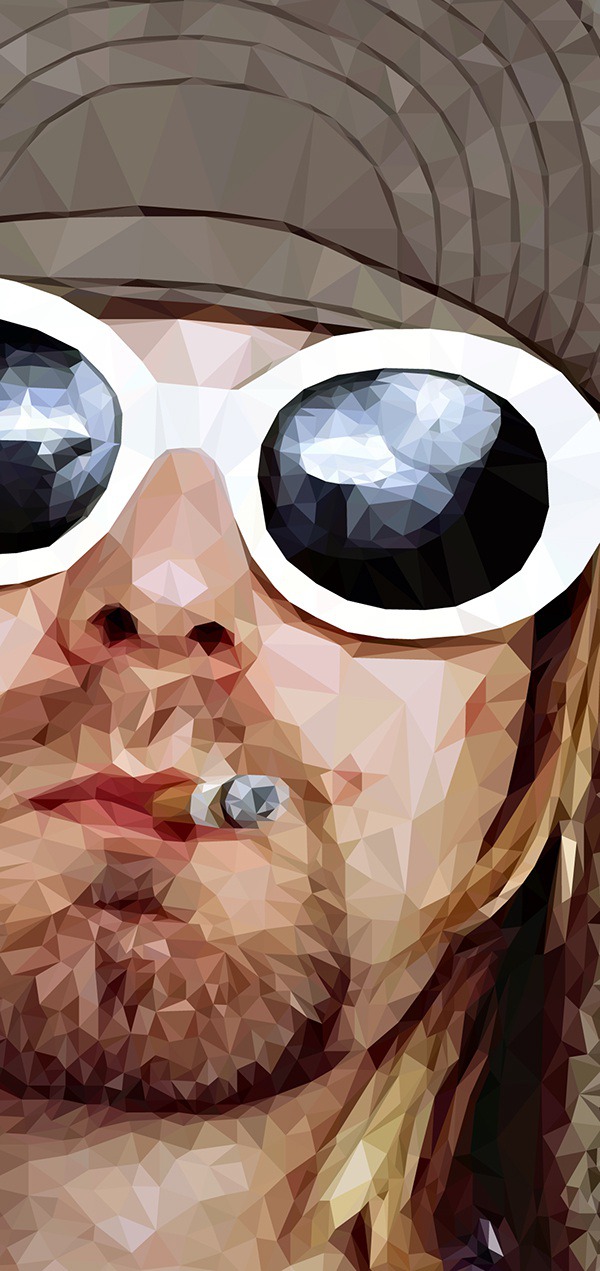 Kurt Cobain Low Poly